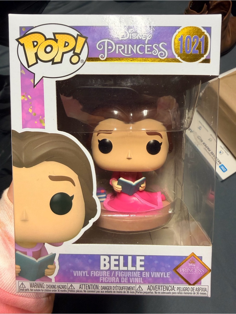 Funko Belle Vinyl Figure in Bright Pink Gown